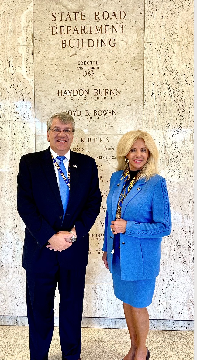 Commissioner Sachs with Kevin J. Thibault, Secretary of the Florida
      Department of Transportation