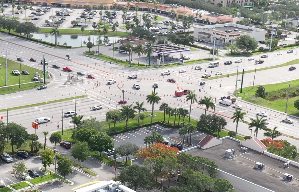 okeechobee and jog from an airborne angle