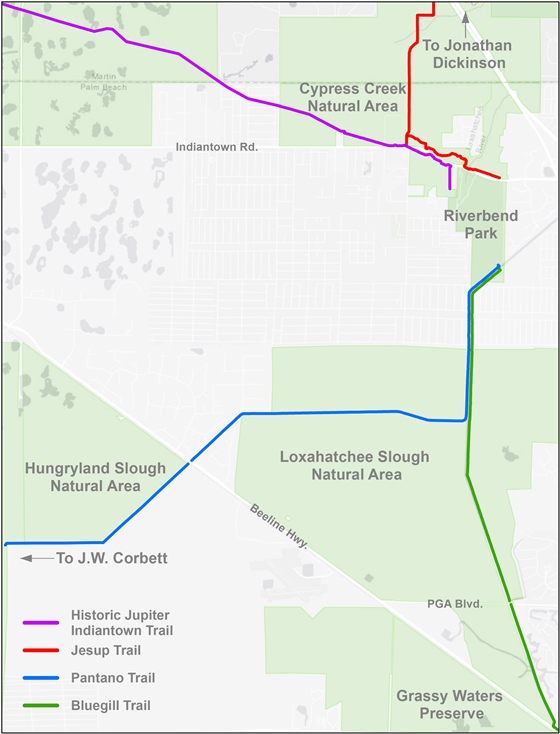 Picture of the Jeaga Wildways Connecting Multiuse Trails