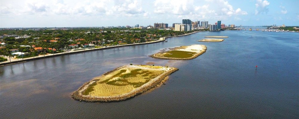 Tarpon Cove islands aerial image