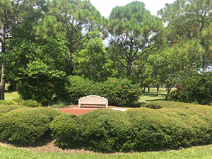 memorial bricks at park