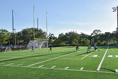 people on west boynton turf field