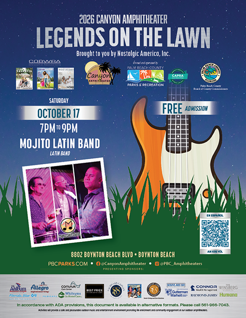 Mojito Latin Band event flyer