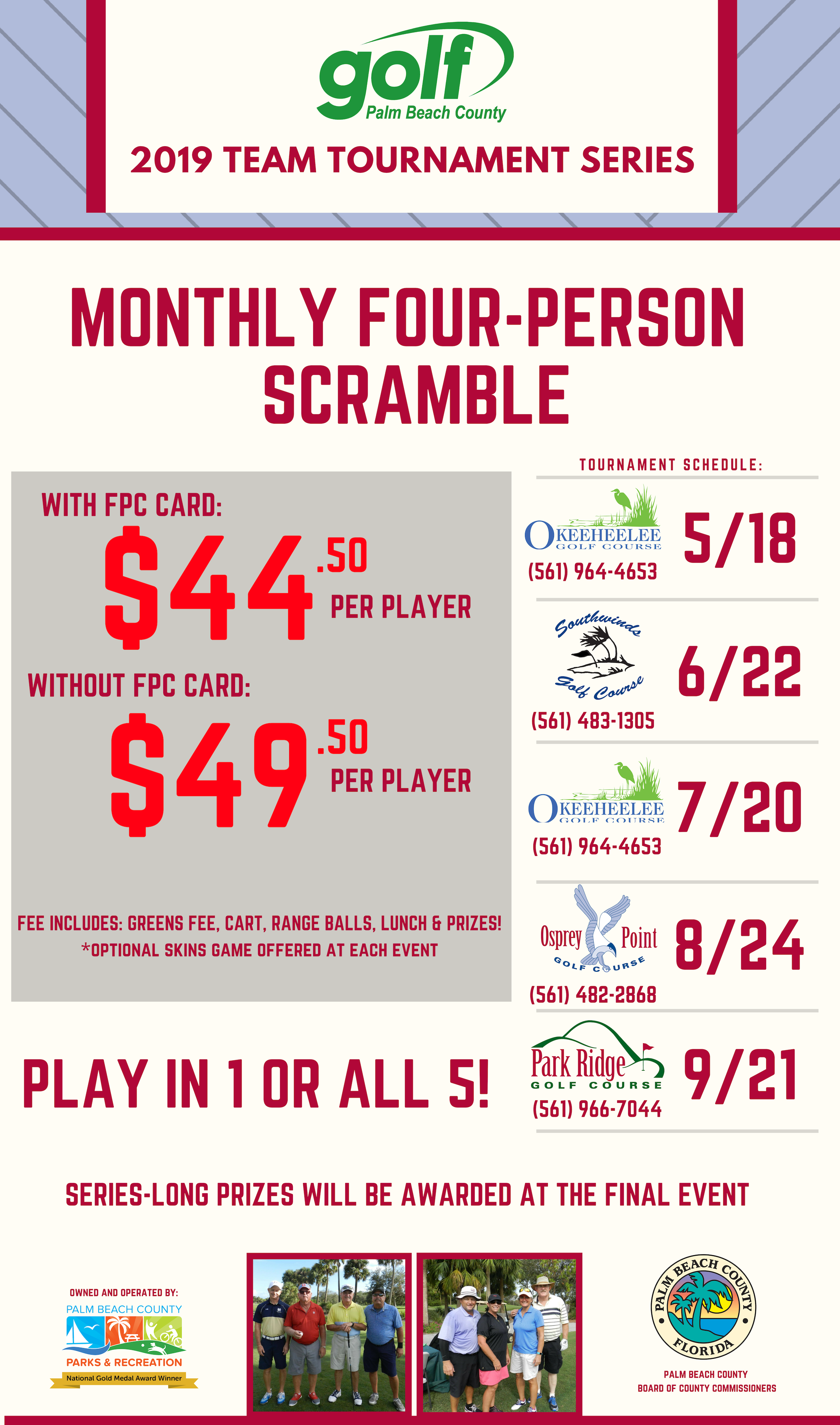 2018 Team Tournament flyer