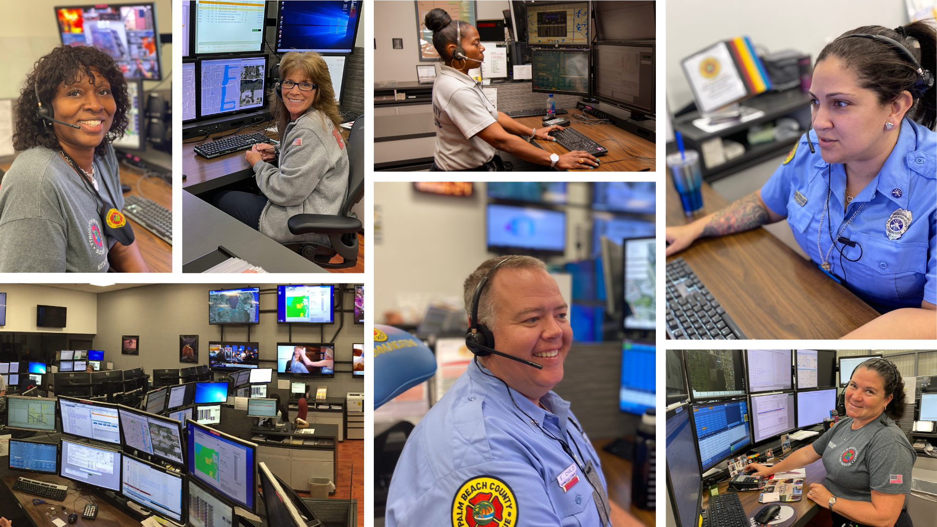 Image collage of dipatch communicators