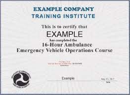 Image of Emergency Vehicle Operator Course (EVOC) 