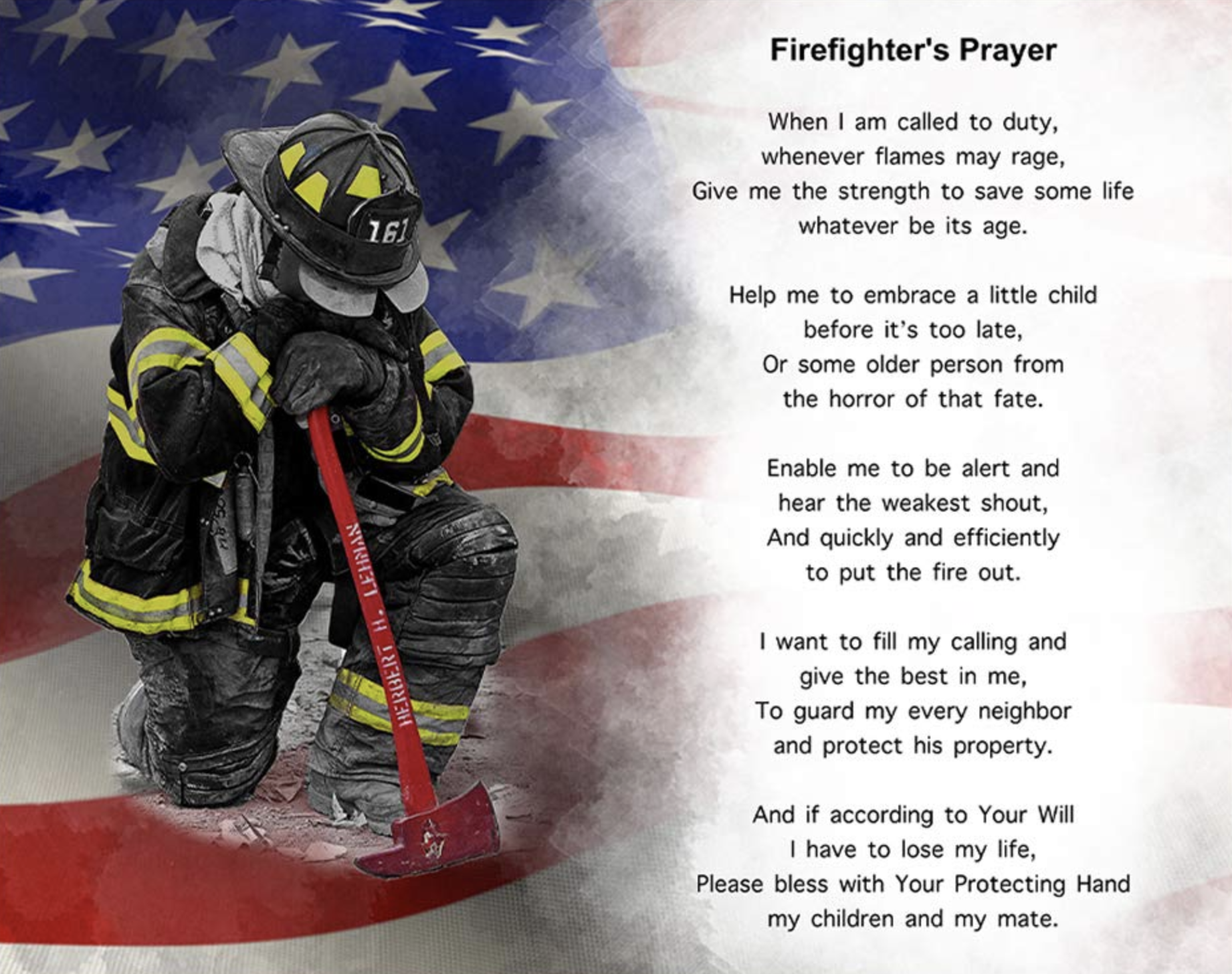 Image of Firefighters Prayer