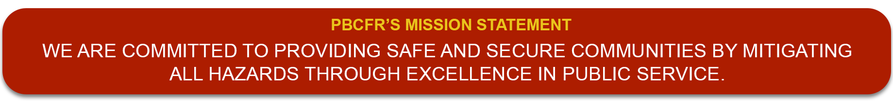 Image of PBCFR mission statement