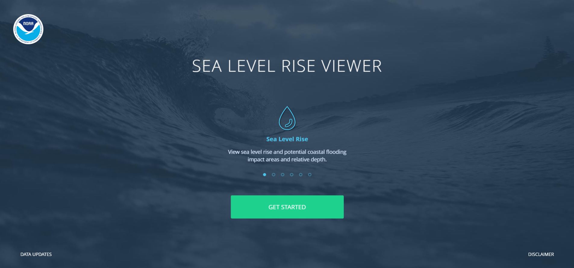 Thumbnail of NOAA's Sea Level Rise Viewer